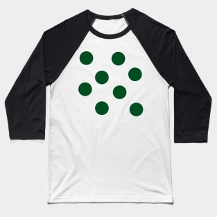 Green Polka Dots Baseball T-Shirt